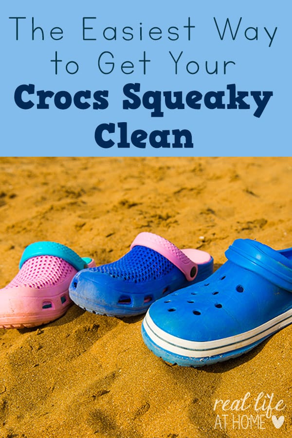 Crocs can get dirty and gross! Here are tips for getting your Crocs squeaky clean.