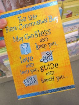 Colorful First Communion Cards
