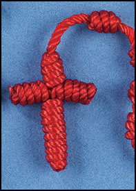 knotted twine rosary, cord rosary