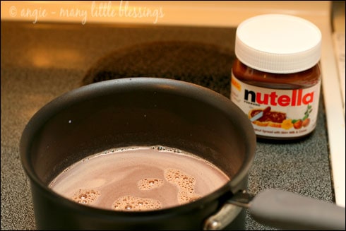 Nutella Hot Chocolate on the Stove Top