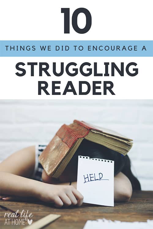 Is your child a reluctant or struggling reader? Here are 10 strategies parents can use at home to help struggling readers.