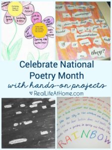 A great selection of hands-on poetry projects for children (and adults!)