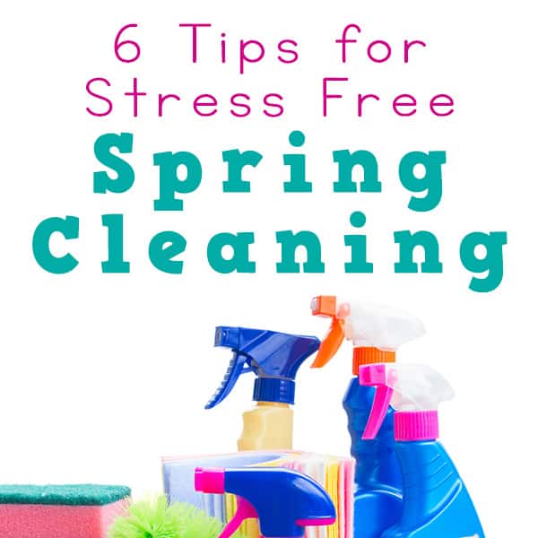 Need some ideas for stress free spring cleaning this year? Here are practical tips to lead your family to a fun and stress free time during your spring cleaning. | Real Life at Home