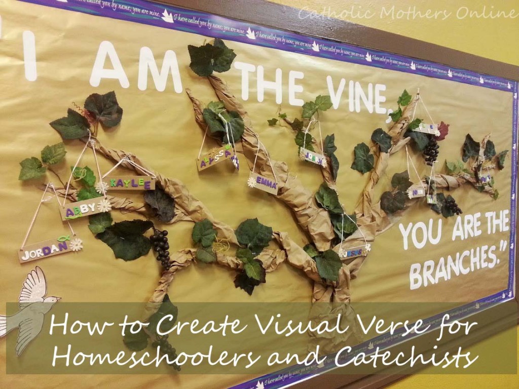 I Am the Vine Bulletin Board Activity | Catholic Mothers Online #Catholic #Catechist