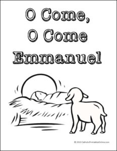 O Come, O Come Emmanuel Coloring Page