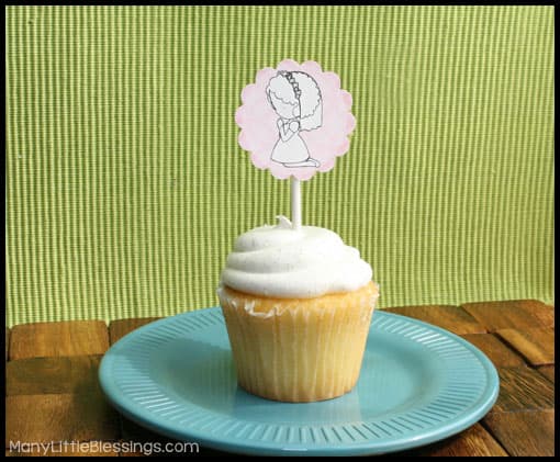 First Holy Communion Cupcake Topper