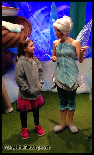 Molly and fairy Periwinkle in Disney World
