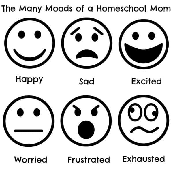 The Many Moods of a Homeschool Mom