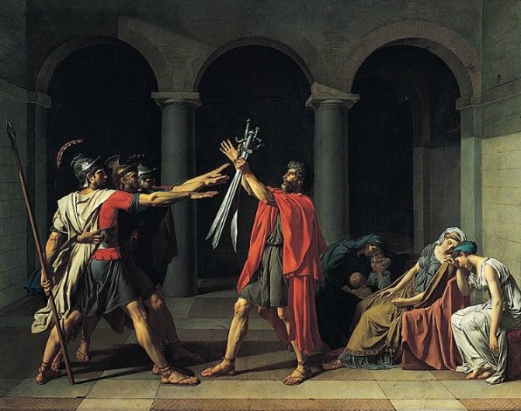 Haikus about Art - Jacques-Louis David - Oath of the Horatii