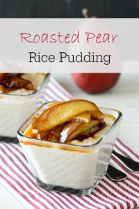 Roasted Pear Rice Pudding - decadently delicious