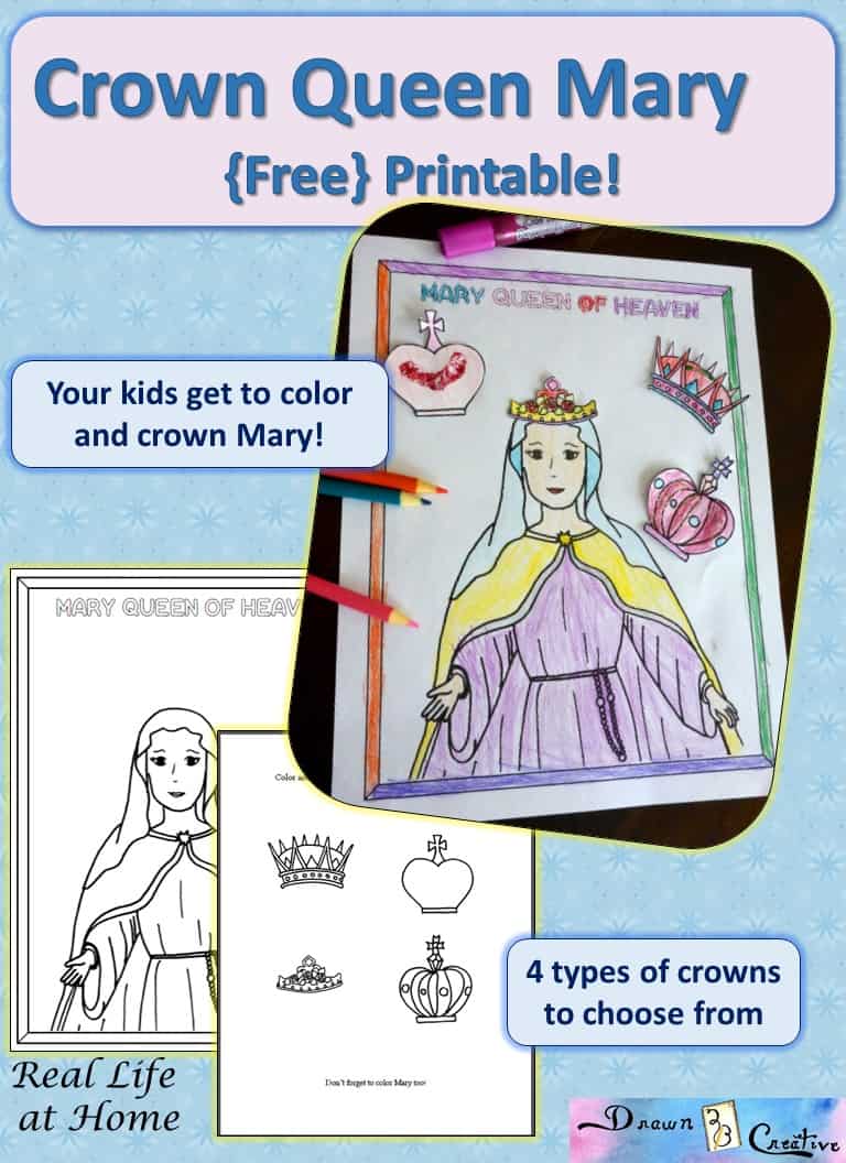 Mary, Queen of Heaven Free Printable