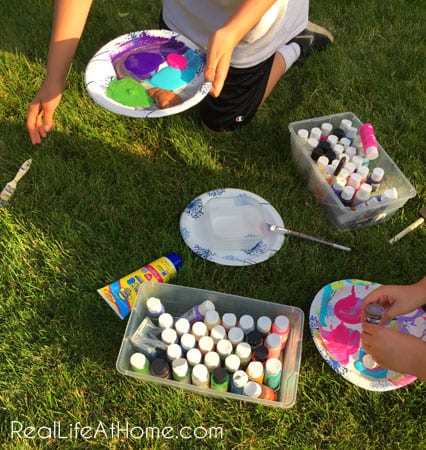 Splatter Painting Activity for Kids