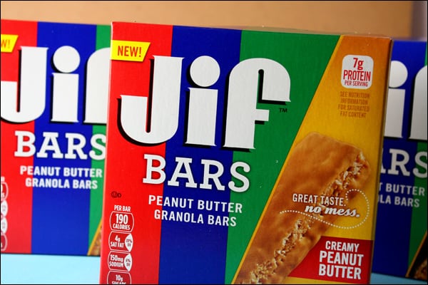 Quick and Easy On-the-Go Snacks - Perfect for Busy Families! (We love these new Jif Peanut Butter Bars!)