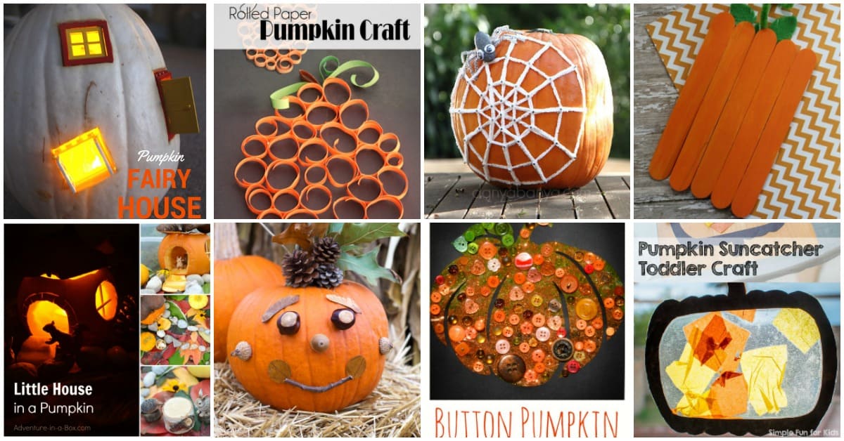 With autumn just arriving, now is the perfect time to gather your art supplies and make some pumpkin crafts with your favorite kiddos! | reallifeathome.com