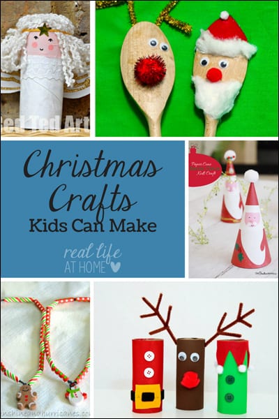 Want some fun Christmas crafts? Visit for Christmas crafts kids can make. | Real Life at Home