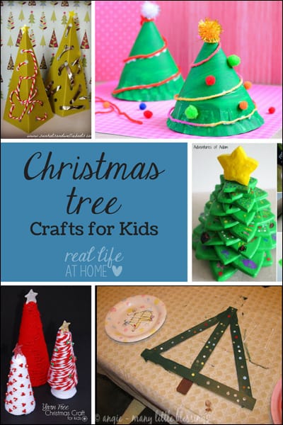 Want some fun Christmas tree crafts? Visit for Christmas tree crafts that kids can make. | Real Life at Home