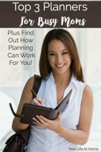 Discover how planners can work for you. Busy moms need all the help that they can get to become and stay organized. Check out these Top 3 Planners for Busy Moms and how they may help you.