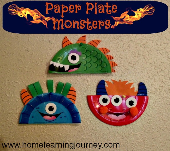 paper plate monsters