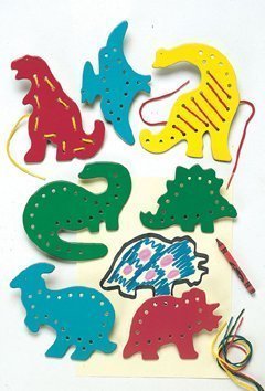 dinosaur lacing and tracing cards