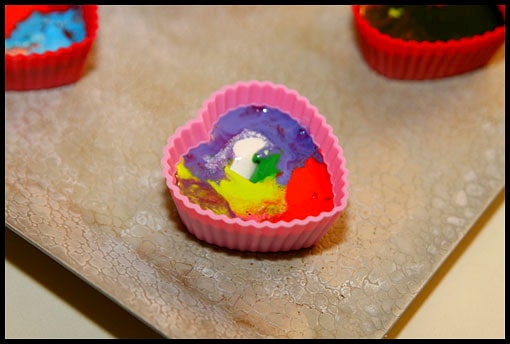 Upcycle Your Old Crayons into Heart-shaped Rainbow Crayons
