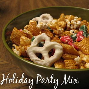 sweet holiday party mix