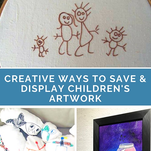 Creative Ways to Save and Display Children's Artwork: Wonderful ways to make your children's artwork into keepsakes | Real Life at Home