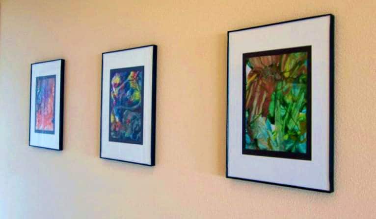 Show your children you love their artwork by framing artwork