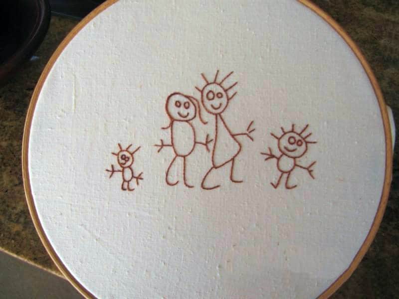 You can turn a drawing into embroidery (after picture)