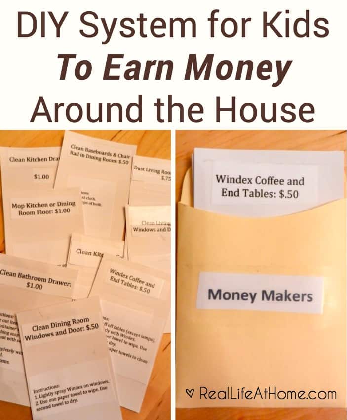 DIY Method for Kids to Earn Money Around the House