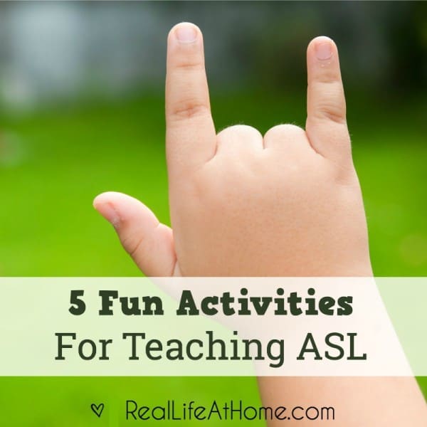 activities to teach sign language