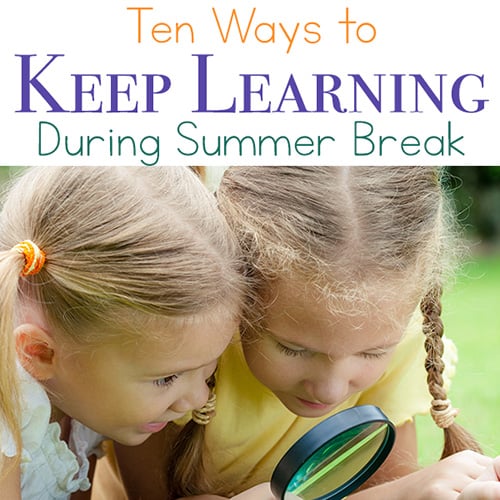 Looking for summer learning activities? Here are 10 ideas for fun supplemental learning ideas to keep kids actively engaged during the summer months.