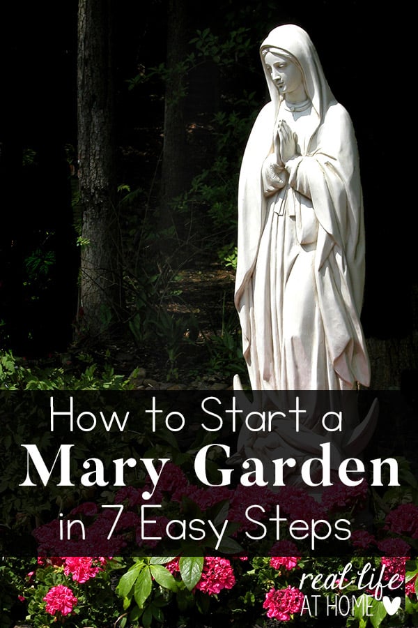 How To Start A Mary Garden In 7 Easy Steps, Mama Mary Statue For Garden