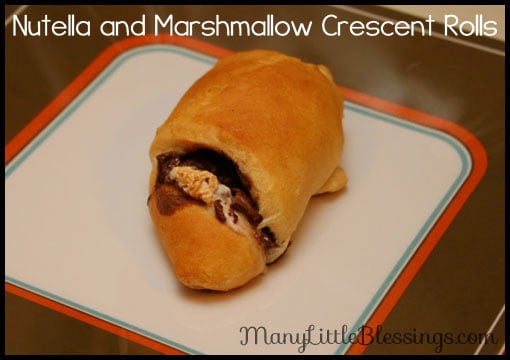 Nutella and Marshmallow Crescent Rolls