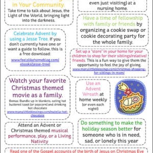 10 Activities to Get Your Family Ready for Christmas printable | ManyLittleBlessings.com