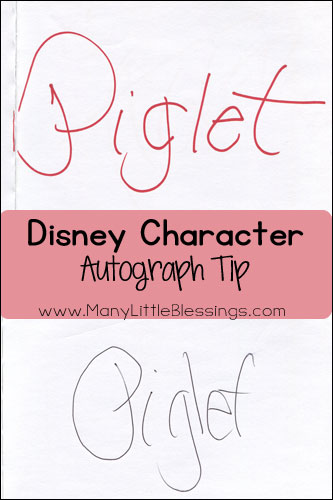 Heading to Disney World or Disneyland? I am sharing my favorite Disney character autograph tip that you won't want to miss!