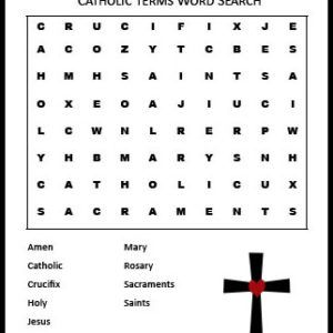 Catholic Word Search Free Printable | CatholicPrintablesOnline.com