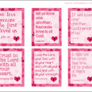 Free Printable Bible Verse Valentines for Kids