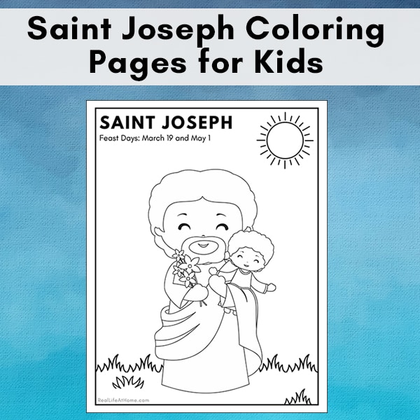 Εκτυπώσιμη σελίδα χρωματισμού St. Joseph