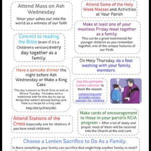 Lent and Holy Week Activities for Catholic Families