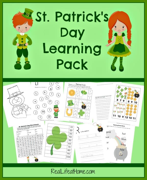 St Patrick's Day Printable Resources for Kindergarten through 3rd Grade
