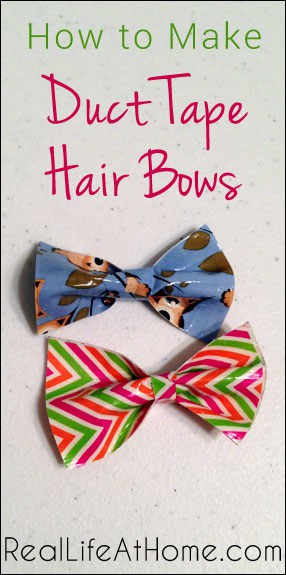How to Make Duct Tape Hair Bows | RealLifeAtHome.com