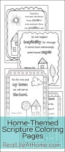Home-Themed Scripture Coloring Pages Free Printables