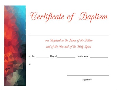 Free Printable Baptism, First Communion, and Confirmation Certificates (4 Designs for Each)