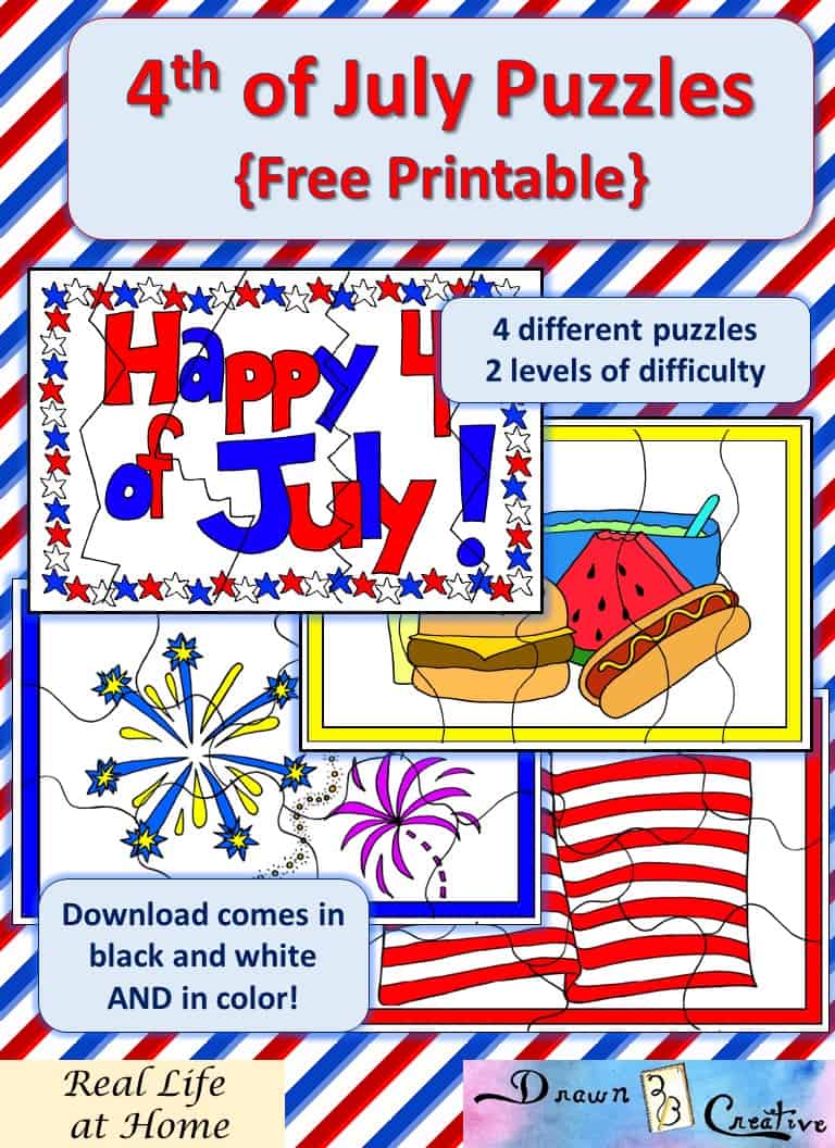 Free Printable 4th of July Puzzles