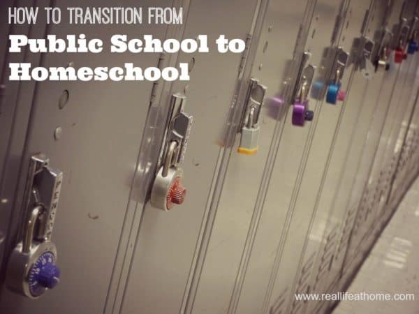 transition from public school to homeschool