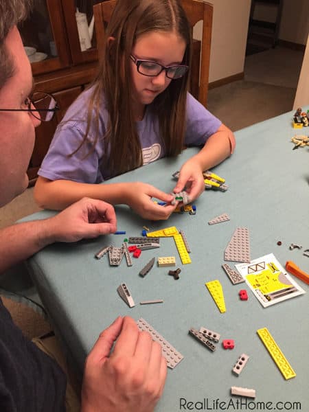 Building a LEGO set and memories at the same time