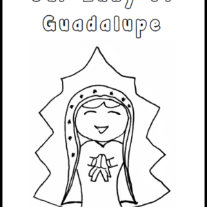 Our Lady of Guadalupe Free Coloring Page Printable from RealLifeAtHome.com