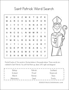 Saint Patrick Printables and Worksheet Packet for Kids