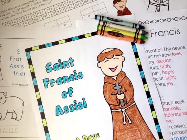 St. Francis of Assisi Printables and Worksheets for Kids