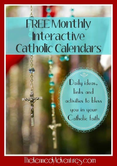 Catholic family calendars